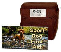 VSI Sport Dog First Aid Kit Heavy Duty Classic Brown Travel Bag