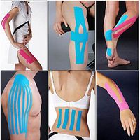 HuntGold 1 Roll 5m Sport Muscle Care Stretch Elastic Physio Therapeutic Sticker Tape(green)