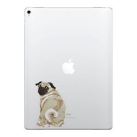 FINCIBO 5 x 5 inch Pug Dog Removable Vinyl Decal Stickers for iPad MacBook Laptop (Or Any Flat Surface)