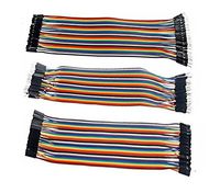 120pcs 20cm Multicolor Jumper Wires for Arduino/Raspberry Pi, 40 Male to Male, 40 Male to Female, 40 Female to Female by Corpco
