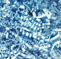 1/2 LB Crinkle Cut Paper Shred - Light Blue
