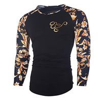 Mens Shirt Long Sleeve, Strappy Cold Shoulder Tops Casual Tees Loose Basic T Shirts Black