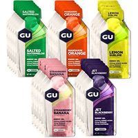 GU Energy Original Sports Nutrition Energy Gel, Assorted Fruity Flavors, 24 Count Box