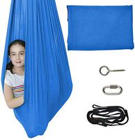 IRQ Therapy Swing for Kids and Teens w/More Special Needs, Cuddle Hammock Ideal for Autism, ADHD, Aspergers and Sensory Integration Snuggle Swing Hammock Indoor (Blue)