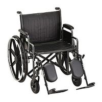 Steel Standard Wheelchair Front Rigging: Elevating Leg Rests, Arm Type: Detachable Desk Arms, Seat Size: 23" W