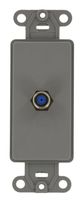 Leviton 40681-GY F Connector Decora Insert, Grey