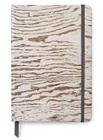 Wood Themed Designs UV Printed on PU Leather A5 Journal Notebook w/Lined Pages