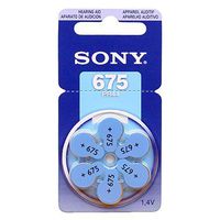 SONY Zinc Air Hearing Aid Batteries Size 675, 1.45 Volt (180 Cell)