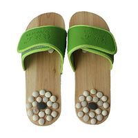 Pebbles massage slippers natural health foot shoes Massage shoes , green , 39