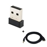 ANT+ dongle with 3 Meter USB Extension Cable Works with Zwift