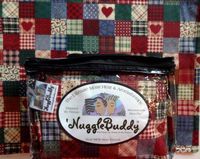 'NUGGLEBUDDY Microwaveable Moist Heat & Aromatherapy. Our BEST SELLING Organic Rice Pack Back In Stock! Patchwork with Sweet Lavender Aromatherapy! The perfect gift!!!