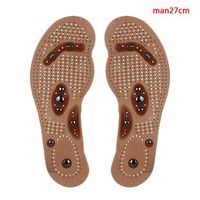 Magnetic Foot Shoe Insoles - Breathable Deodorant Anti-Sweat Comfort Massage Insole Orthotics for Men Women Size Man 27cm
