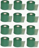 FAZ Sports PW Athletic Tape Foam Underwrap Pre-Wrap. Perfect as Base Layer Under Athletic Taping of Ankles, Wrists, Hands and Knees. 2.75" x 30 Yards.(Green, 12 Pack)