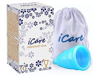RONSHIN Silica Gel Menstrual Cup, Ruby Cup Feminine, Hygiene Cups, FDA Approved, Effective & Reusable - S/L