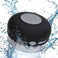 2BOOM Aqua Jam Portable Bluetooth Wireless Water Resistant Shower Speaker with Suction Cup Black