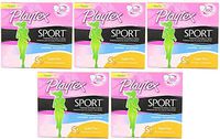 Playtex Sport WMhoU Tampons with Flex-Fit Technology, Super Plus, Unscented, 36 Count (5 Pack)