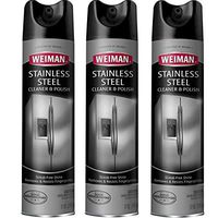 Weiman Stainless Steel Cleaner&Polish Aerosol Pack of 3