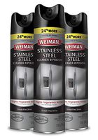 Weiman Stainless Steel Cleaner & Polish Aerosol, 12 Oz (Pack of 3)