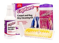 Capture Carpet Dry Cleaning Kit 100 - Resolve Allergens Stain Smell Moisture from Rug Furniture Clothes and Fabric, Mold Pet Stains Odor Smoke and Allergies Too