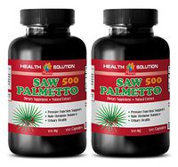 Prostate and Hair - Saw Palmetto 500 Mg - Saw Palmetto for Hair Loss in Women - 2 Bottles 200 Capsules