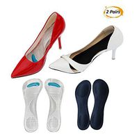 High Heel Insoles for Women Shoes Pain Relief,Comfortable Sandals Inserts for Heel Spurs,Pantar Fasciitis,Ball of Foot Cushion,3/4 Foot Metatarsal Pads (2 Pairs)