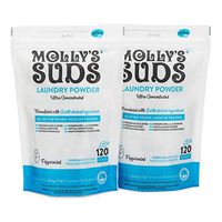 Molly's Suds Original Laundry Detergent Powder, Bundle of 2, 240 Loads Total, Natural Laundry Soap for Sensitive Skin