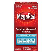 MegaRed 500mg Extra Strength Omega-3 Krill Oil, 40 softgels (Pack of 7)