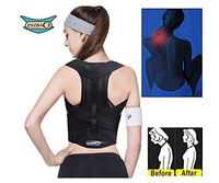 ZSZBACE Back Posture Corrector, Adjustable Clavicle & Shoulder Support Brace for Men & Women Posture Brace to Improve Bad Posture (XL: Waist Length fits 36.2-40.2", Black)
