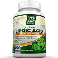 BRI Nutrition Alpha Lipoic Acid 250mg 240 Count Vegetable Cellulose Capsules - Universal Antioxidant High Potency - 240 Servings