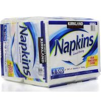 Kirkland Signature Casual Dining Napkins - 4 pack, 260 count each
