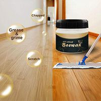 NOENNULL Wood Polish & Care,Wood Seasoning Beeswax, All-Purpose Meethouses Beeswax for Wood Cleaner and Polish Wipes