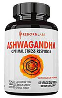 Ashwagandha Capsules 1300mg for Stress Relief, Thyroid Support, Anti Anxiety, Mood & Adrenal Support | 60 Veggie Capsules | with Black Pepper Extract | Extra Strength Root Powder Supplement