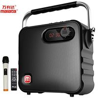 malata Outdoor plaza Portable PA DJ Sound System Speaker karaoke machine Wireless Bluetooth With Wireless MIc SD Card MP3 Player Rechargeable Batteries | Boom Box