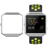 SKYLET Compatible with Fitbit Blaze Band with Frame, Breathable Replacement Sport Band Compatible with Fitbit Blaze Men Women Large Small (No Tracker)