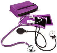 Prestige Medical Premium Aneroid Sphygmomanometer Dualhead Kit, Purple