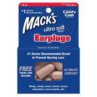 Mack's Ultra Soft Foam Earplugs 10 Pairs (Pack of 4)