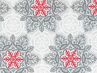 Holiday Classic - Christmas Lace 24"x833' Gift Wrap Full Ream Roll (1 roll) - Wraps -M5461F24