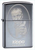 Zippo Zippo Founder, High Polish Chrome Lighter #24197