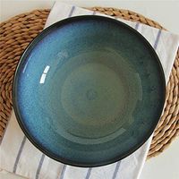 AXZHYX Bowl Ceramic Bowl Fruit and Vegetable Salad Tray Noodle Steak Western Dishware Tableware Food and Beverage 23x7cm Hotel Tableware Home Noodles Boiled Fish Soup Bowl