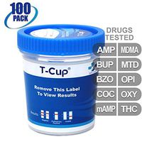 MiCare [100pk] - 10-Panel Multi Drug Test Cup (AMP/BUP/BZO/COC/mAMP/MDMA/MTD/OPI/OXY/THC) #MI-TDOA-8104