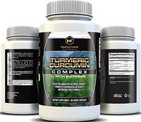 Highest Potency Turmeric Curcumin Complex 1400 with BioPerine and Curcuminoids for Absorption, Joint Relief,Anti-inflammatory, Antioxidant, 60 Veggie caps