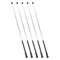 Retevis HA01 2 Way Radio Antenna SMA-F High Gain VHF UHF Handheld Retractable Antenna H-777 Baofeng BF-888S UV-82 Walkie Talkies (5 Pack)