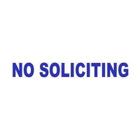 Wild Dingos LLC No Soliciting Business Vinyl Decal Sticker Blue