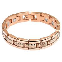 Divoti Rugged Link PVD Rose Gold 316L Magnetic Bracelet for Men-70