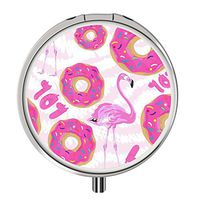 Pill Cases Metal,Custom Round Medecine Case Medecine Bottle Mini Travel Pill Vitamin Decorative Box Case Holder