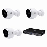 Ubiquiti UniFi Video Camera G3 3 Units Indoor/Outdoor 1080p IP Camera Bullet Camera with Unifi Network Video Recorder Much Larger 2TB Hard Drive