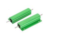 BULUSHI 100W 100 ohm Resistance Screw Mount Aluminum Shell Wirewound Resistor Green 2pcs (100W-100ΩJ)