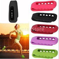 MagiDeal Silicone Replacement Clip Belt Holder Case Cover for Fitbit One Accessory - Dark Red