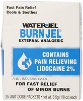 Water Jel, First Aid Burn Relief, Burn jel, 25 count