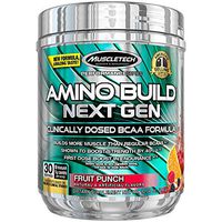 MuscleTech Amino Build Next Gen Energy Supplement, Formulated with BCAA Amino Acids, Betaine, Vitamin B12 & B6 for Muscle Strength & Endurance, Fruit Punch Splash, 30 Servings (284g)
